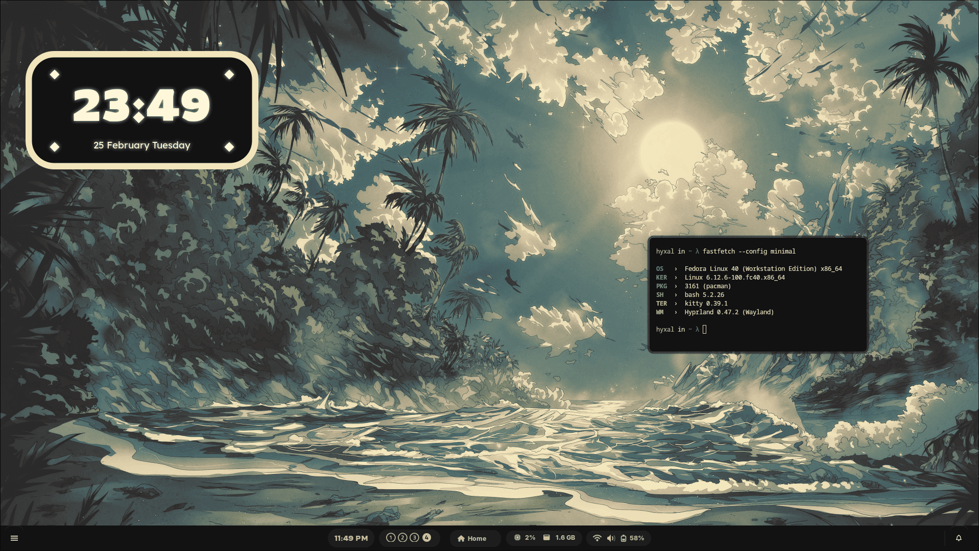 Hyxal's Dotfiles screenshot